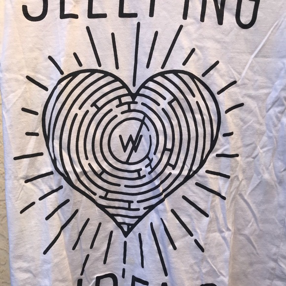 Sleepingg with Sirens White TShirt - Picture 2 of 5